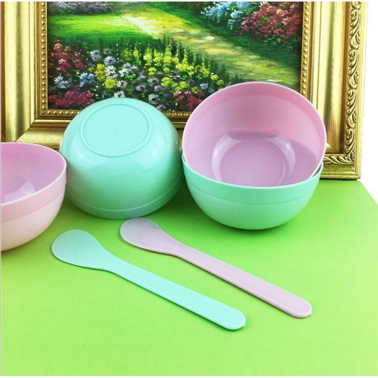 Bộ bát, thìa chổi quét mask, đắp mặt nạ