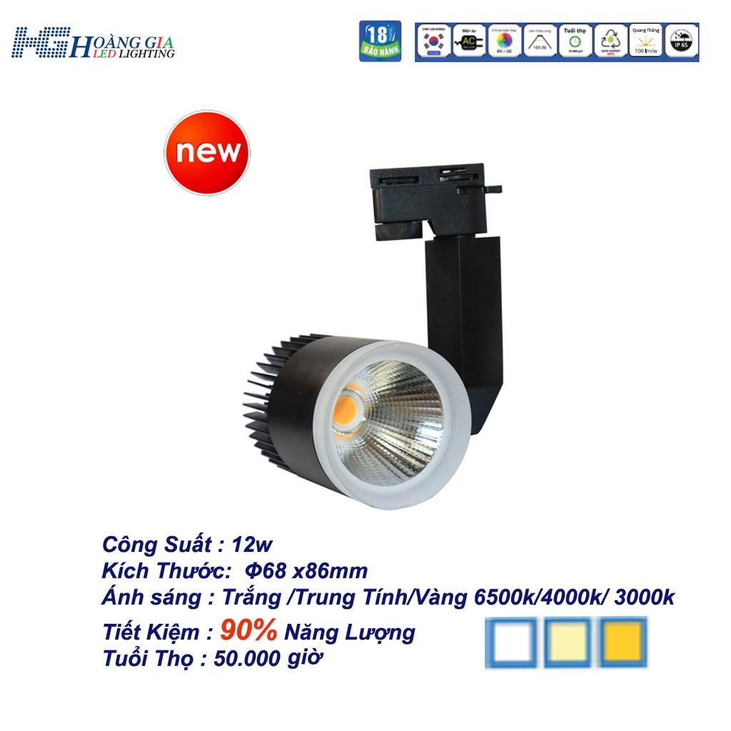 Đèn Led Rọi Ray COB 12w Vỏ Đen HG4