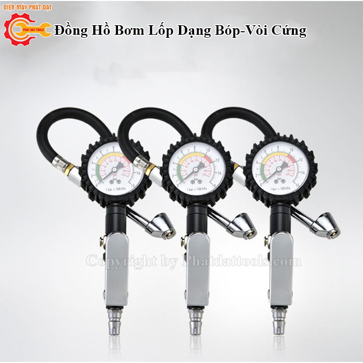 Đồng Hồ Bơm Lốp Dạng Bóp