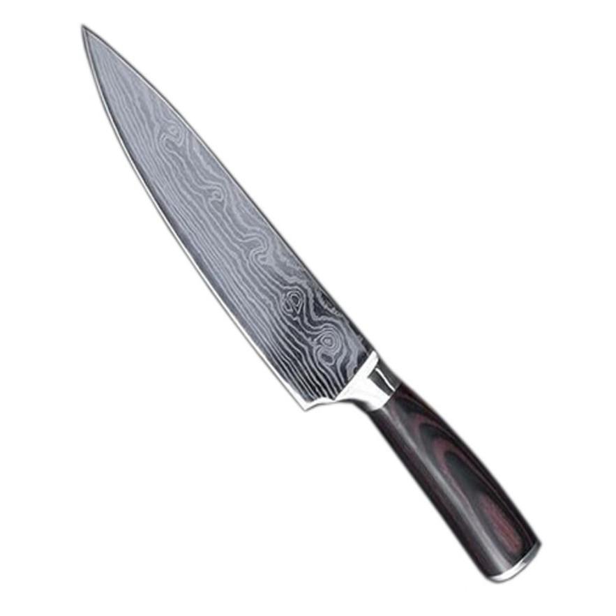 DAO - DAO BẾP NHẬT BẢN THÁI LÁT UTILITY THÉP DAMASCUS MÃ TDT1 nt 234654467856