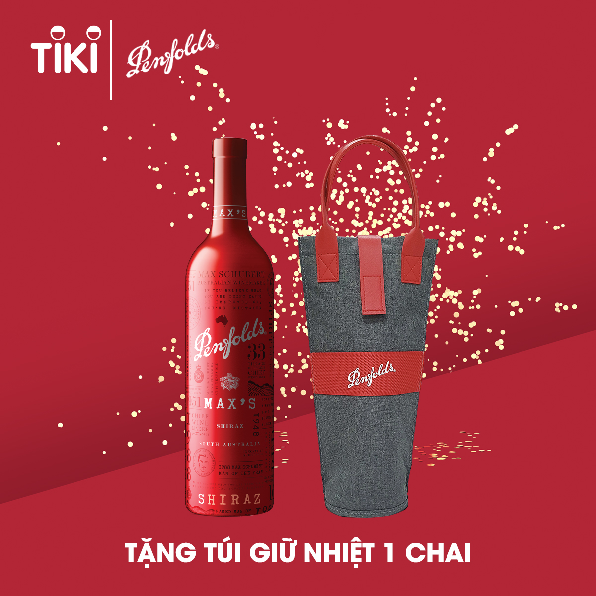 Rượu vang đỏ Úc Penfolds MAX'S Shiraz 750ml 14,5% - Không hộp