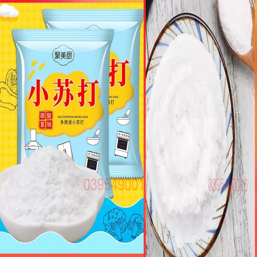 Bột Nở Baking Soda đa công dụng khử mùi, diệt khuẩn, tẩy rửa, chăm sóc da, bột làm bánh, sạch vết ố vàng Túi 10 Gói