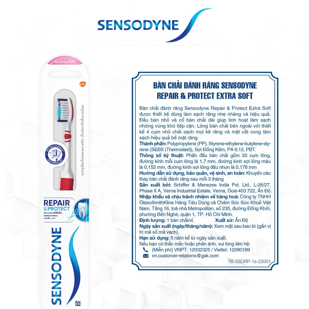 Bàn Chải Đánh Răng Sensodyne Repair &amp; Protect Extra Soft