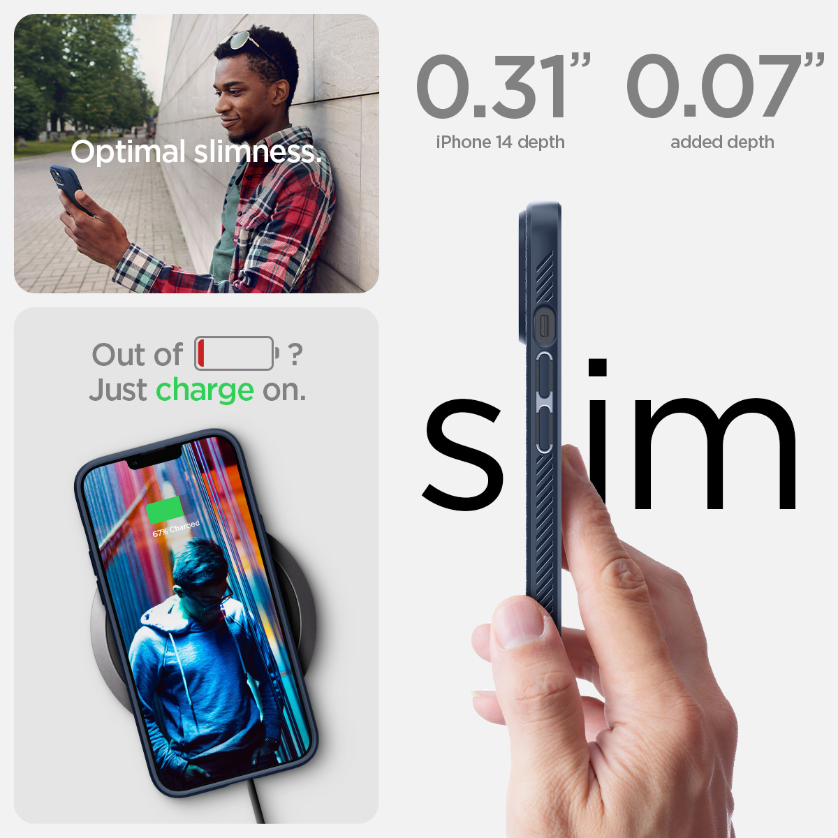 Ốp Lưng dành cho iPhone 14/ 14 Plus/ 14 Pro/ 14 Promax SPIGEN LIQUID AIR_ Hàng Chính Hãng