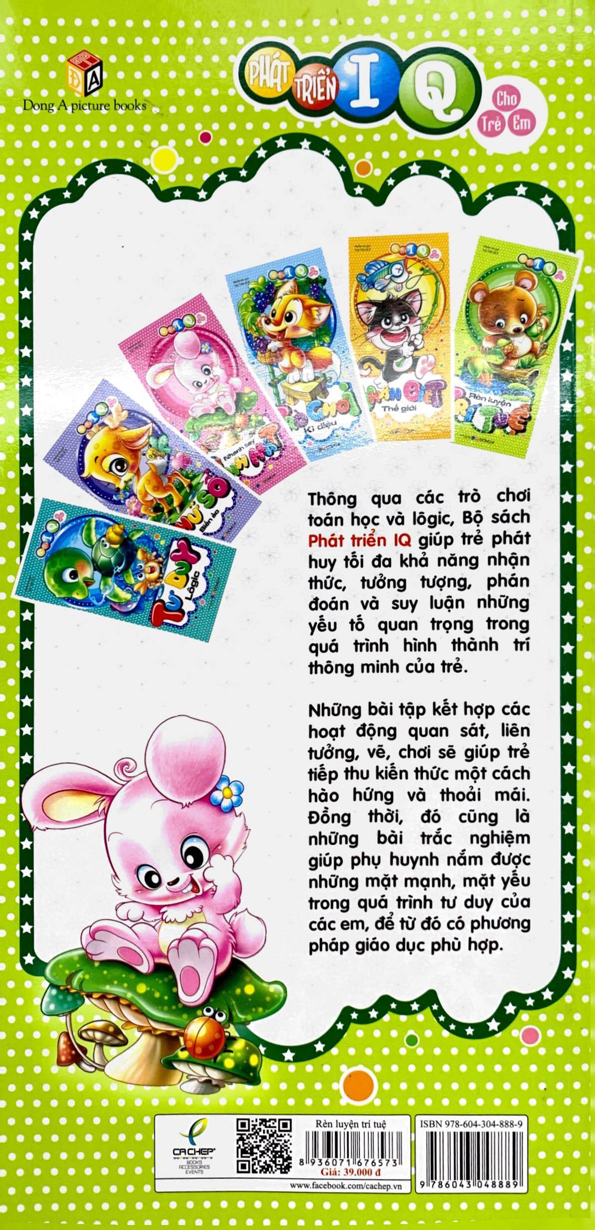 Sách Phát Triển Iq Cho Trẻ Em - Rèn Luyện Trí Tuệ (Tái Bản 2019)