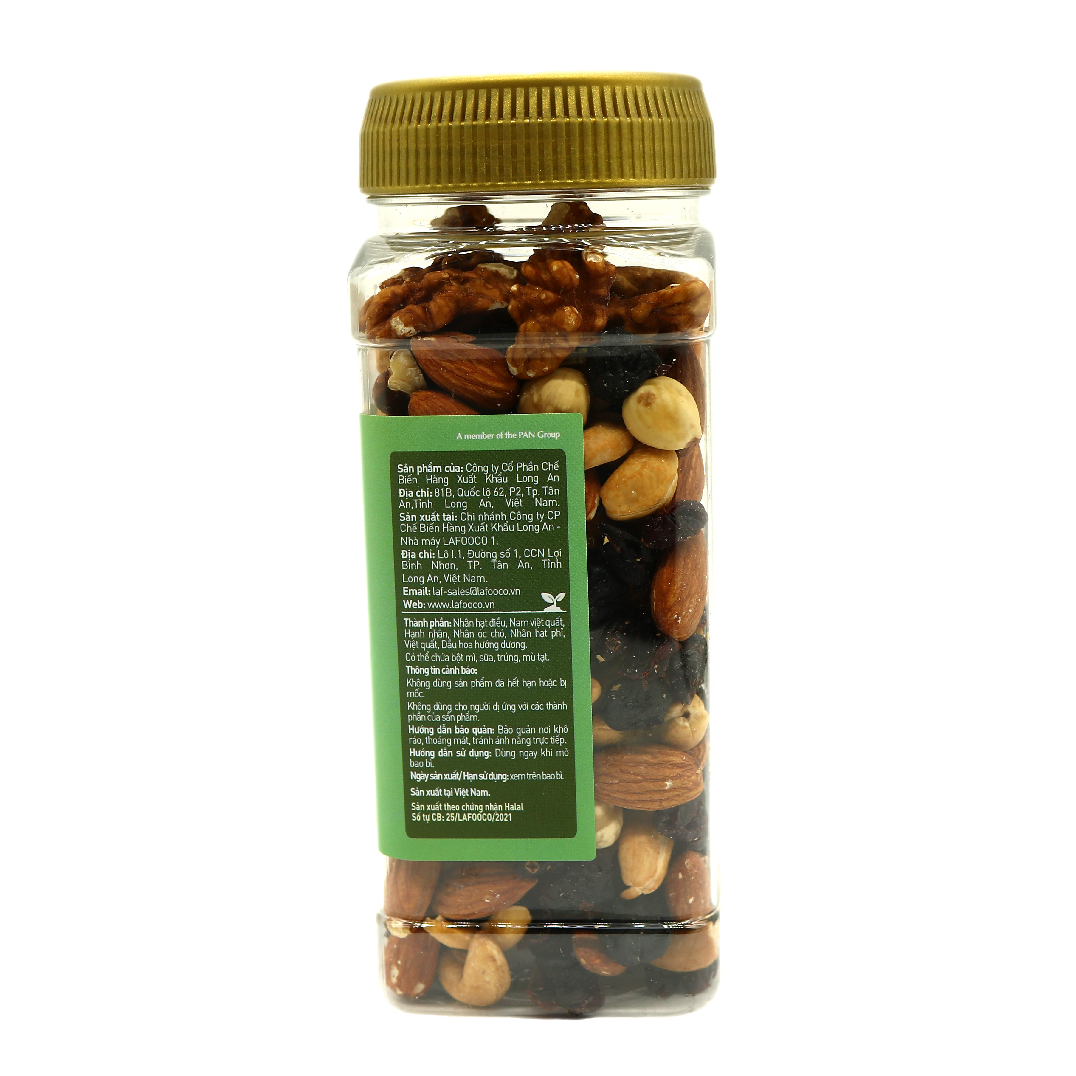 Trail mix LAFOOCO 270g/ hủ LAFOOCO Hạt hỗn hợp và quả mọng