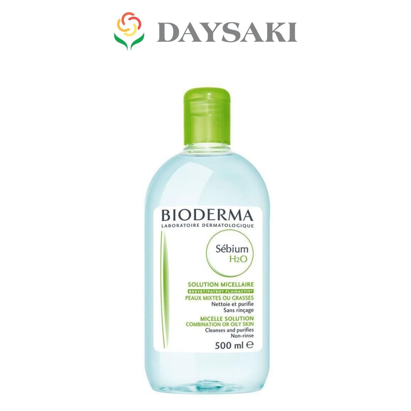 Bioderma Nước Tẩy Trang Dành Cho Da Dầu Mụn Hỗn Hợp Sebium H20 500ml