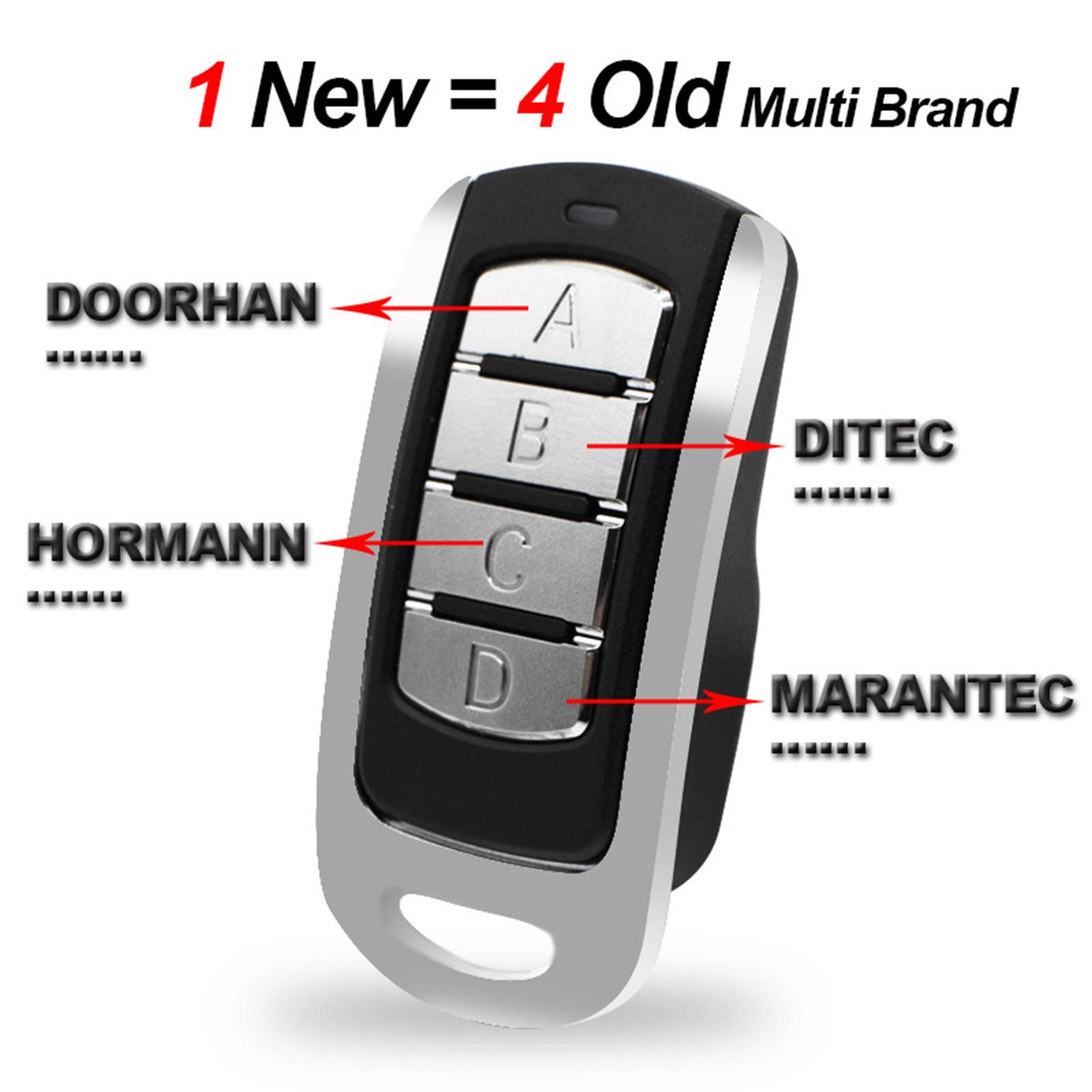 Universal Garage Door Remote Control, Replacement for Liftmaster Chamberlain 287MHz,300MHz ,310MHz ,, 315.5MHz ,330MHz Button