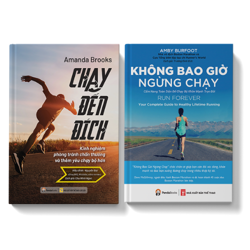 Sách PANDABOOKS Combo 2 cuốn Chạy đến đích+Không bao giờ ngừng chạy