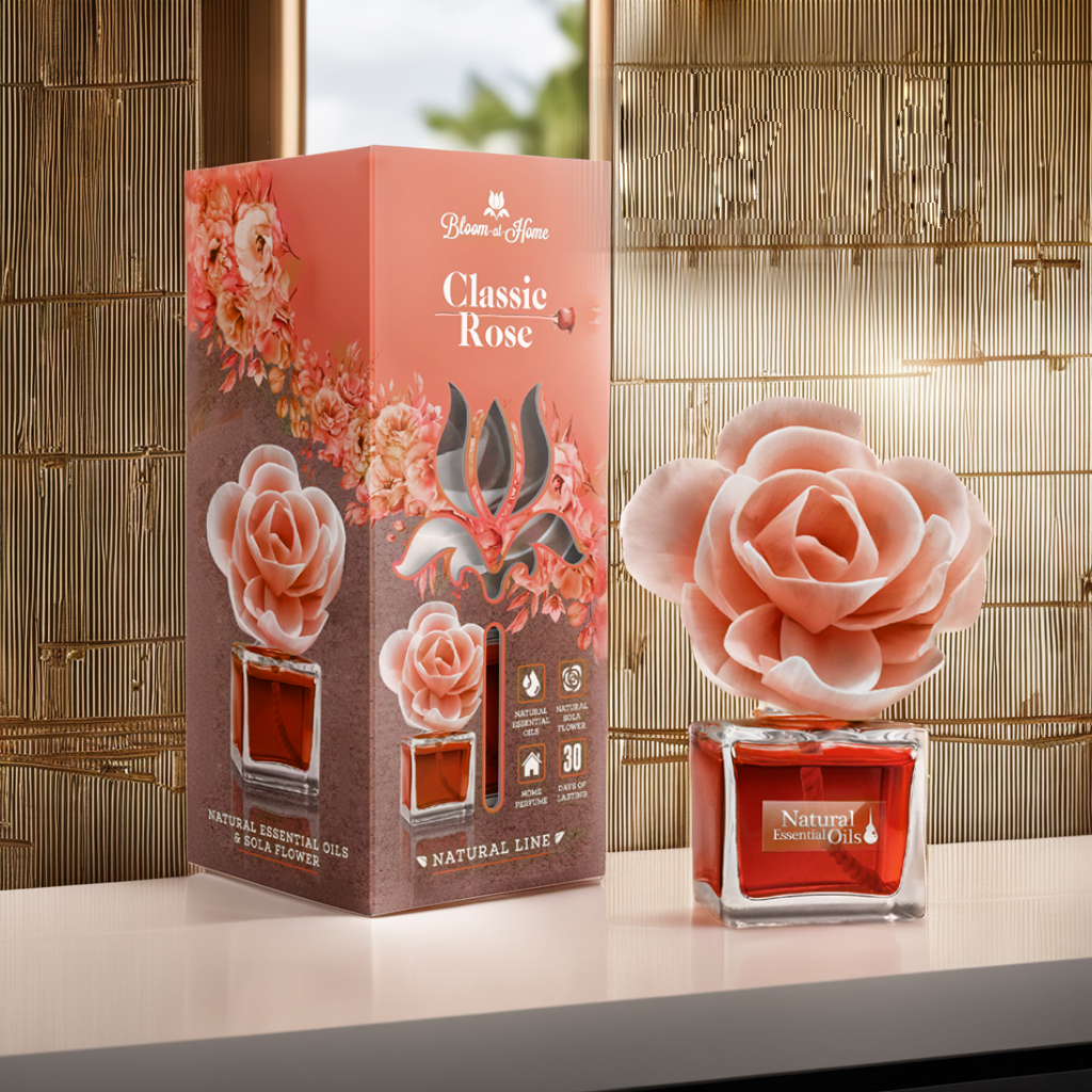 Nước hoa thơm phòng Bloom At Home Elix - Hương Hoa Hồng Cổ Điển - 100ml nhập khẩu từ Ba Lan - Chiết xuất thành phần tự nhiên, lưu hương lâu, an toàn