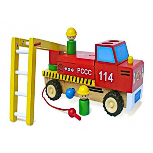 ĐỒ CHƠI GỖ WINWINTOYS - XE THANG LẮP RÁP 65302