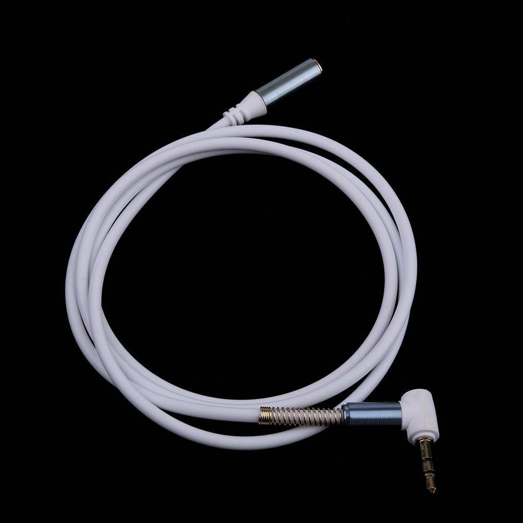3.5mm Extension Audio Male to Female Aux Headphone Cable white