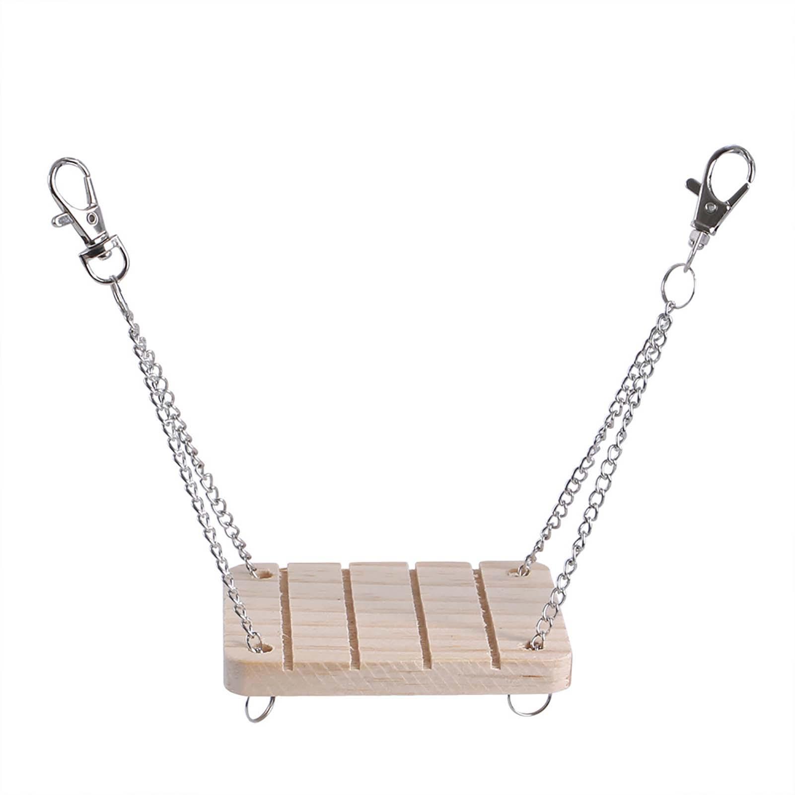 Hamster Chew Toys Sets 10pcs Small Animal Activity Toys Chinchilla Chew Toys with Tunnel and Swing Teeth Care Molar Toy