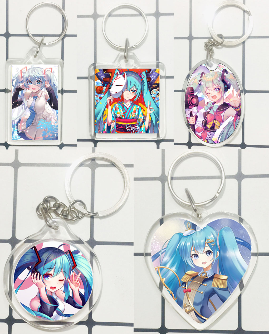 SET 2 Móc khoá trong Hatsune Miku nhiều mẫu khác nhau