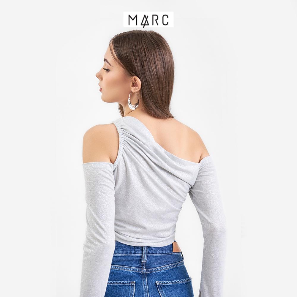 Áo kiểu nữ MARC FASHION croptop tay dài cutout vai nhún eo FANT112622