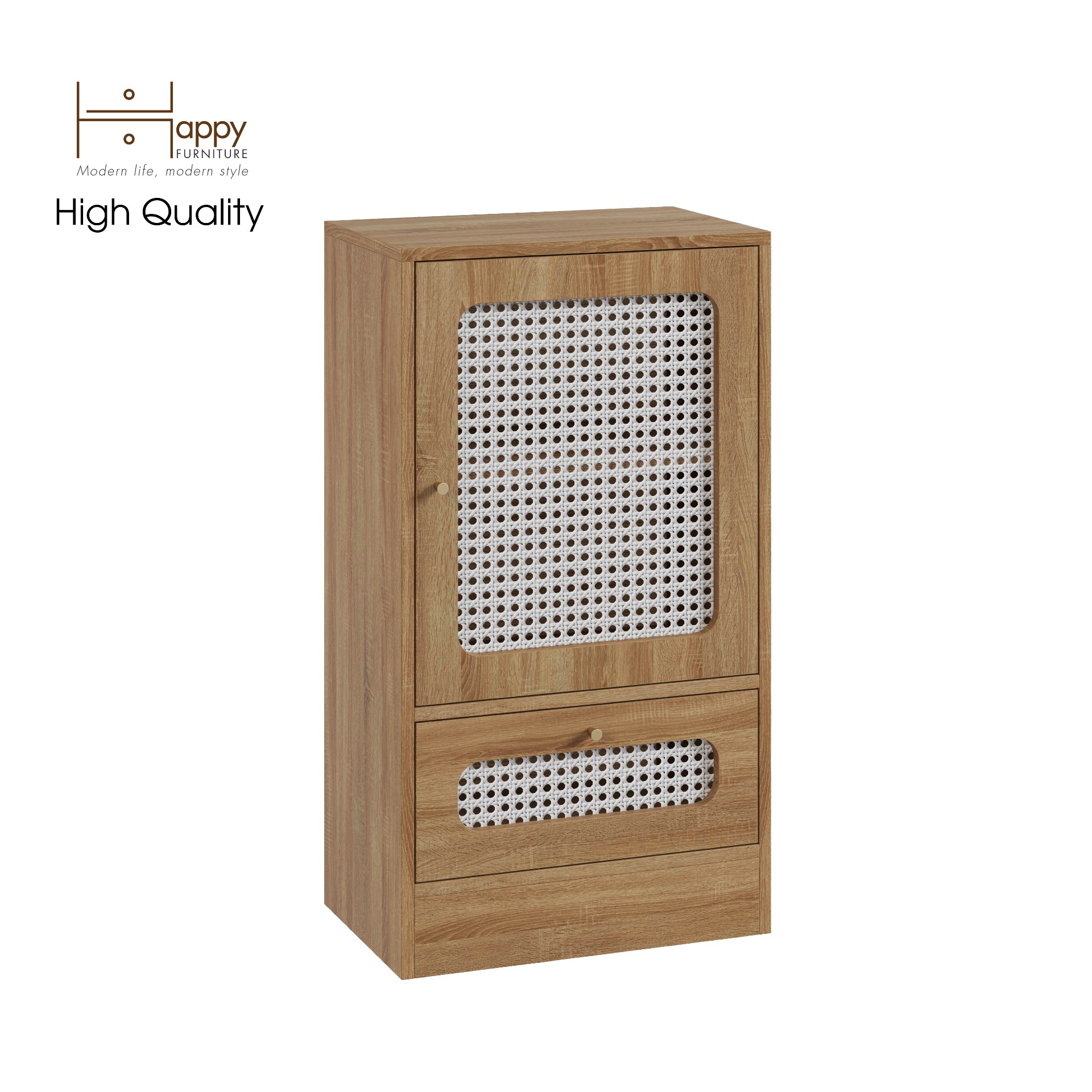 [Happy Home Furniture] MEYDAN, Tủ đựng đồ cánh mây , 50cm x 32cm x 90cm ( DxRxC), TCM_049