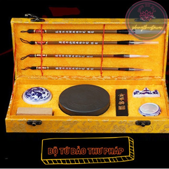 Hộp Dụng cụ Mài vẽ mực Thư Pháp,chữ Nôm,chữ Hán cao cấp