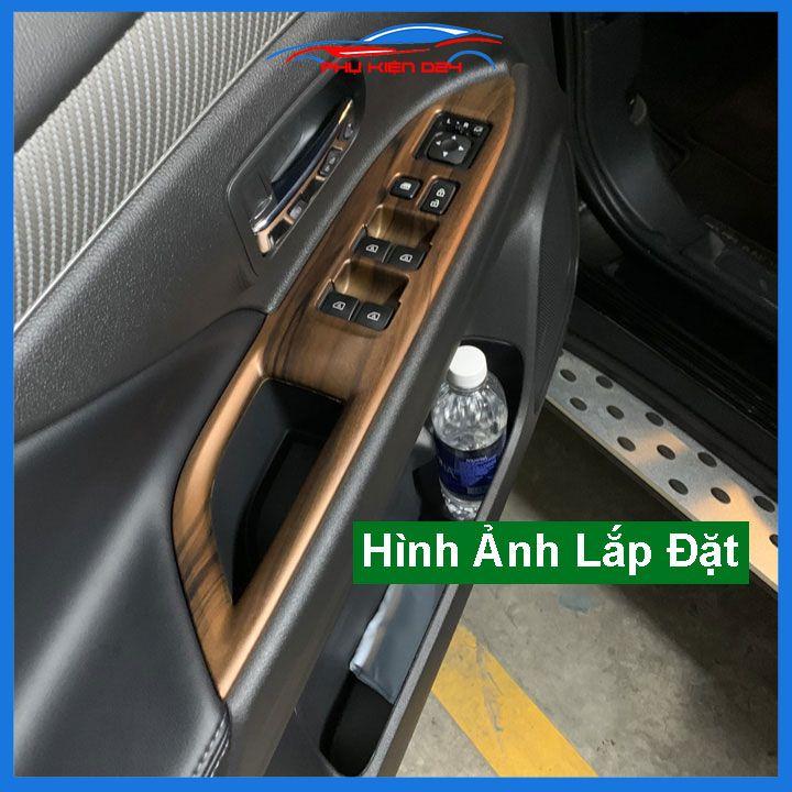 Ốp nội thất Outlander 2018-2019-2020-2021-2022 phanh cơ vân gỗ bảo vệ chống trầy xước và làm đẹp xe