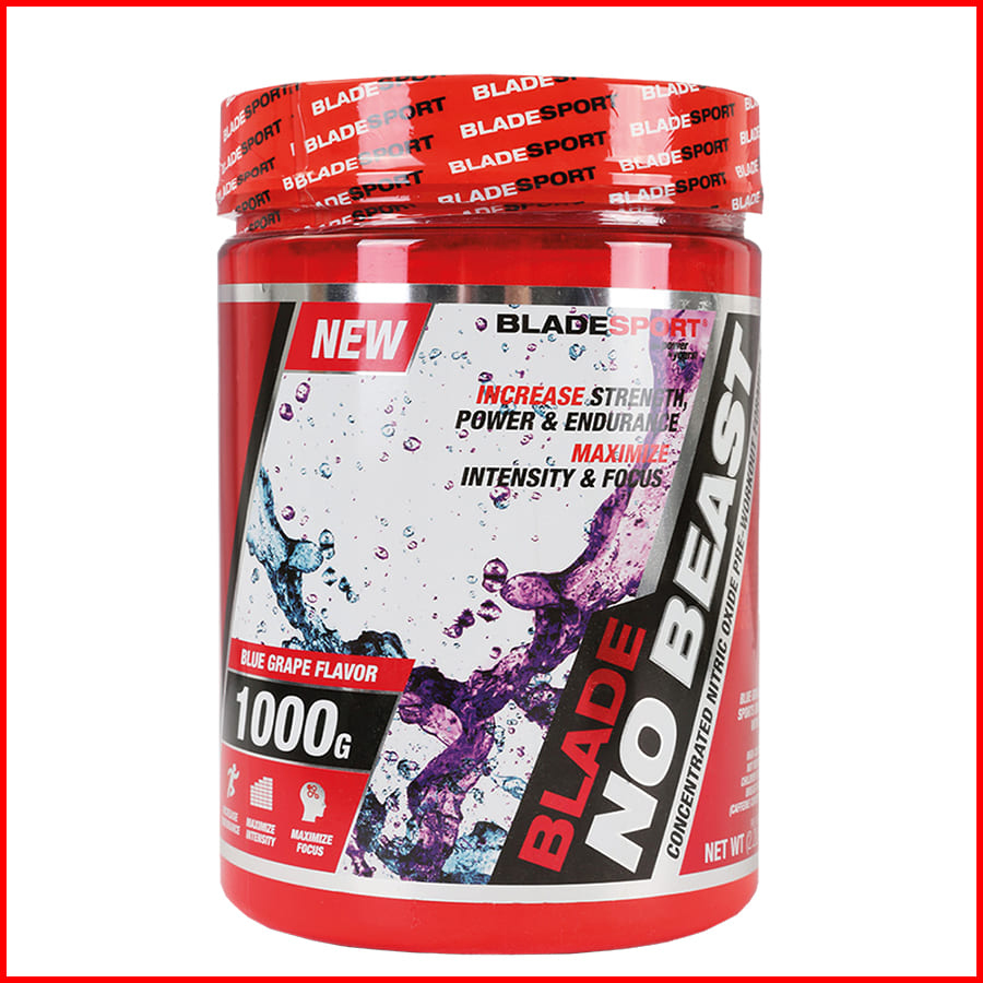 Thực phẩm bổ sung Pre-Workout Blade No Beast 1000g - 93 lần dùng - Hỗ trợ tăng sức mạnh, sức bền, tăng sự tập trung tỉnh táo cho người tập luyện thể hình và thể thao - Thương hiệu Châu Âu - Bladesport