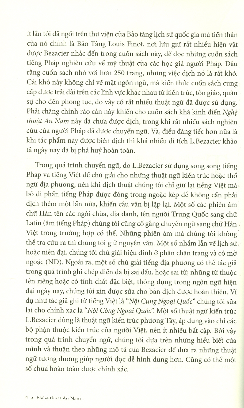 NGHỆ THUẬT AN NAM - Louis Benzacier – Trang Thanh Hiền, Mai Yến Thi dịch - Trường Phương - NXB Mỹ Thuật