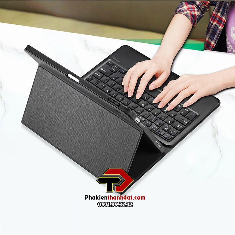 Bao da kèm bàn phím cho iPad Gen 10 10.9 inch 2022 chính hãng Dux Ducis có bàn di chuột TrackPad - Hàng chính hãng