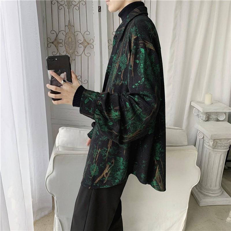 Áo sơ mi tay dài dáng rộng phong cách 2020 cho nam