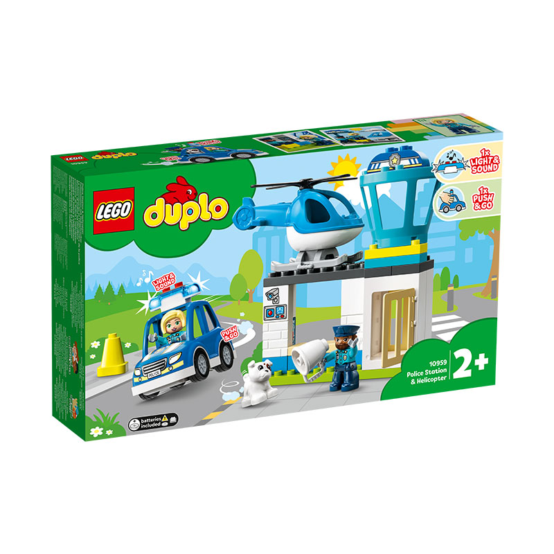 Đồ Chơi LEGO Duplo Trạm Cảnh Sát Và Trực Thăng 10959
