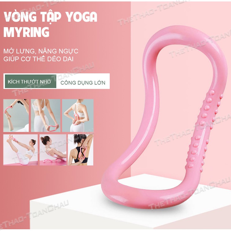 Vòng tập Yoga Pilates Myring chất liệu nhựa ABS cao cấp hỗ trợ tập Yoga và Masage đa năng