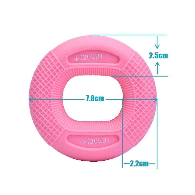 Adjustable Silicone Handshake 20-80 Pounds Grip Ring Finger Forearm Trainer Expander Wrist Muscle Exercise Gym Fitness