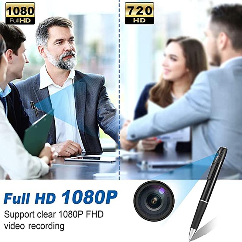 1080p HD Mini Secret Pen Camera camera di động DV DVR Micro Digital IP máy quay âm thanh âm thanh Video Recorder Màu sắc: màu đen