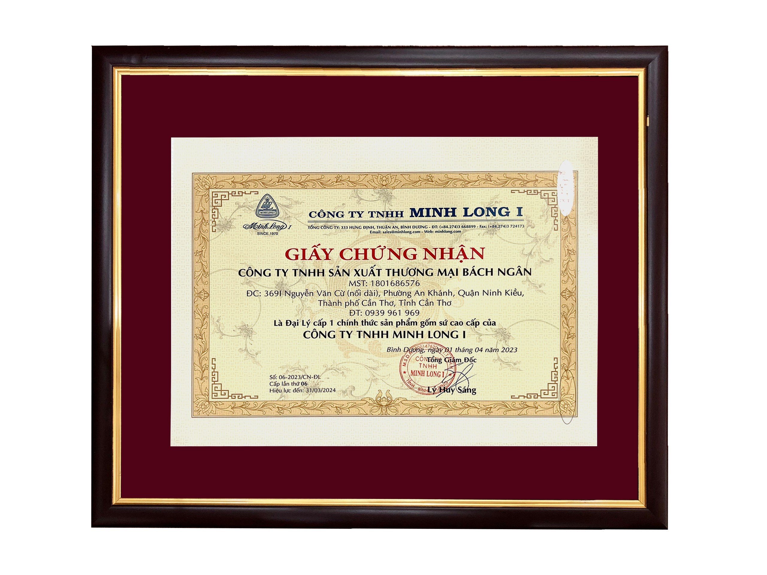 Tô cao 15 cm – Jasmine – Phước Lộc Thọ _ Gốm sứ cao cấp Minh Long