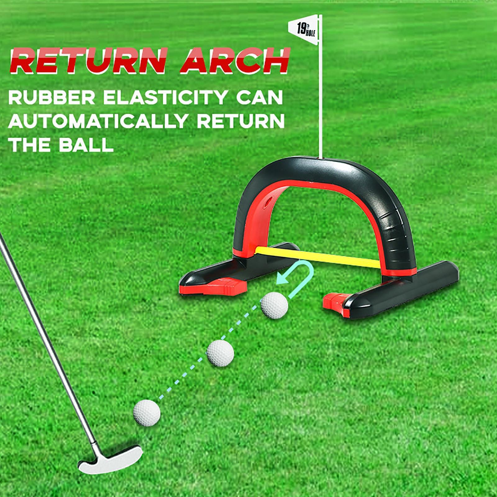 Portable Golf Putting Trainer Golf Training Aid Putting Exerciser for Training Tool