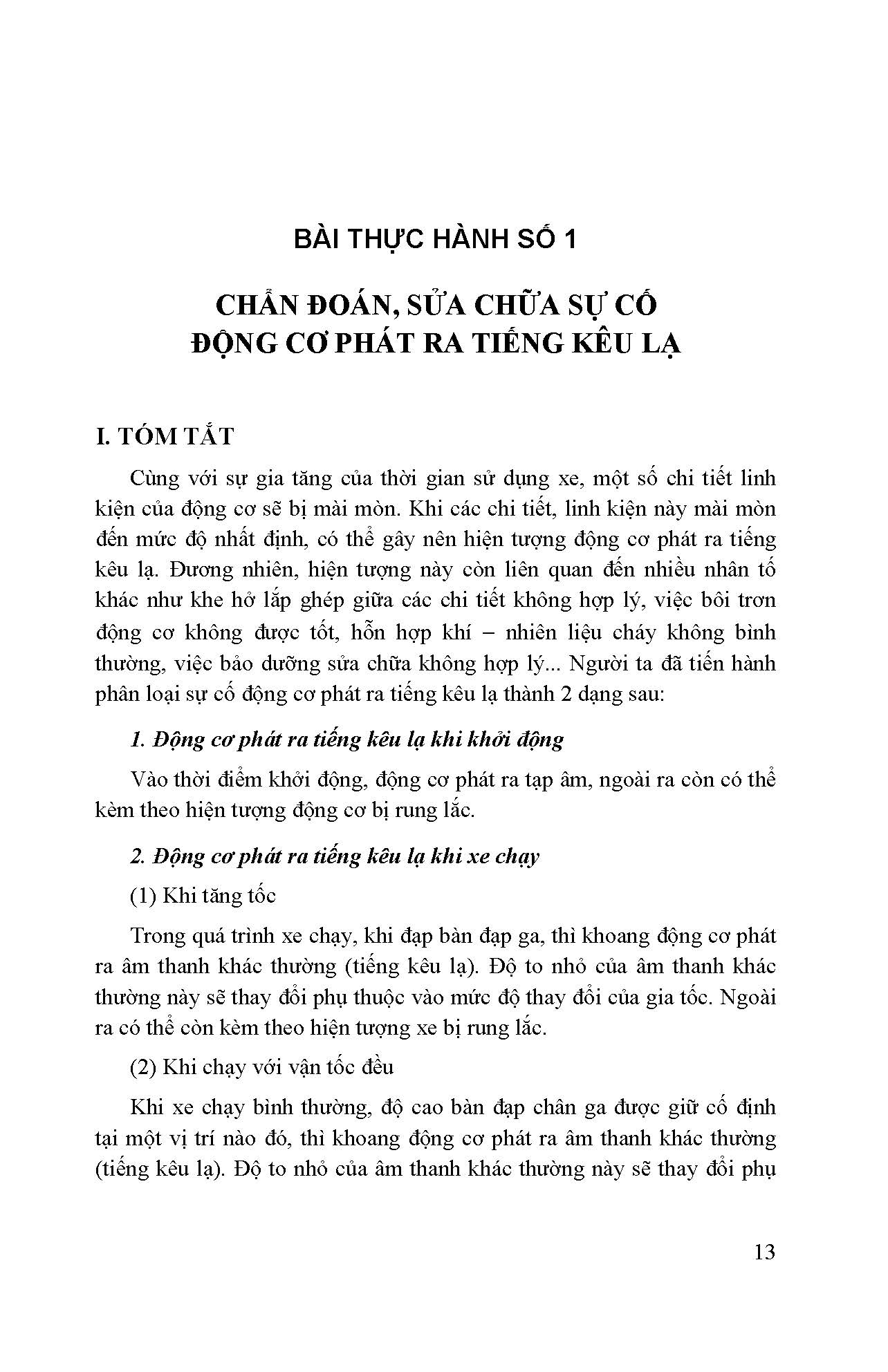 Kỹ Thuật Bảo Dưỡng Và Sửa Chữa Ô Tô Hiện Đại - Sửa Chữa Động Cơ Ô Tô