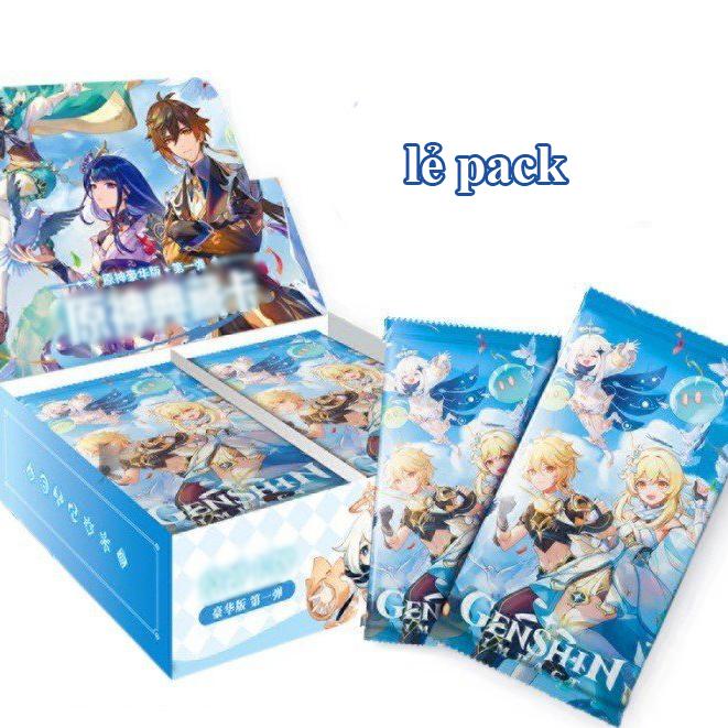 Set card thẻ GENSHIN IMPACT ver SKY chibi gacha ảnh nhân phẩm chibi anime game xinh xắn