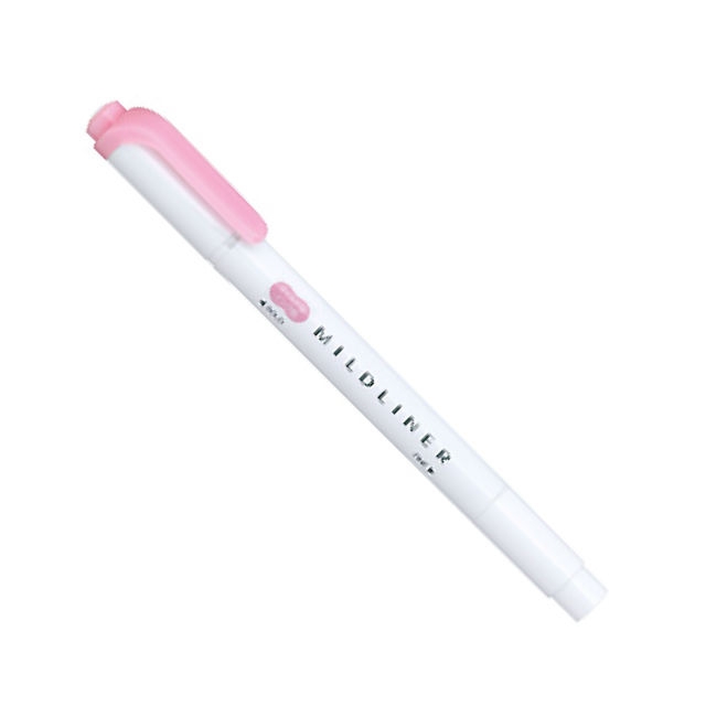 Viết Lông Dầu Dạ Quang Zebra Mildliner-MP Fine Bold Mild Pink