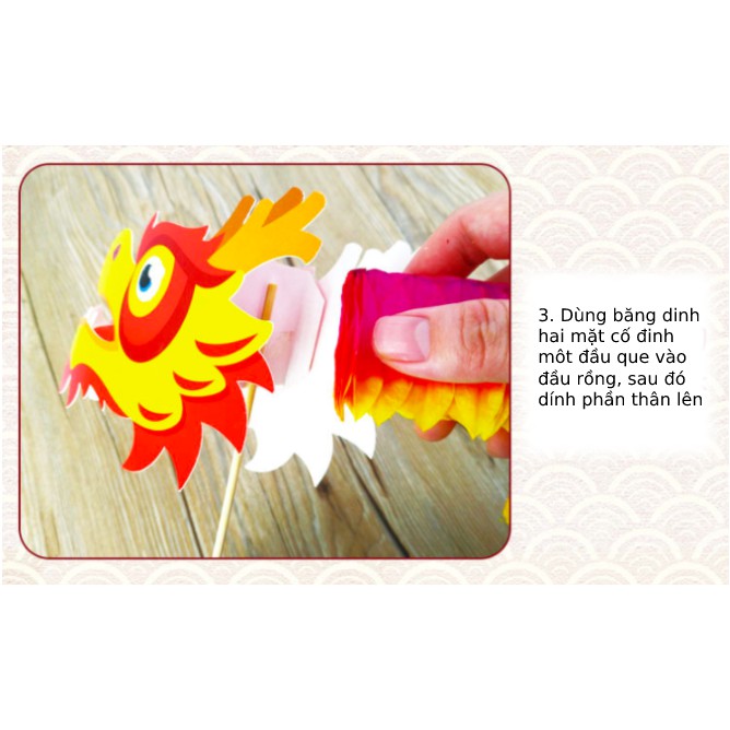 Đồ chơi trí tuệ/Montessori - Đồ chơi làm rồng giấy - phát triển tư duy, tăng độ khéo léo cho trẻ