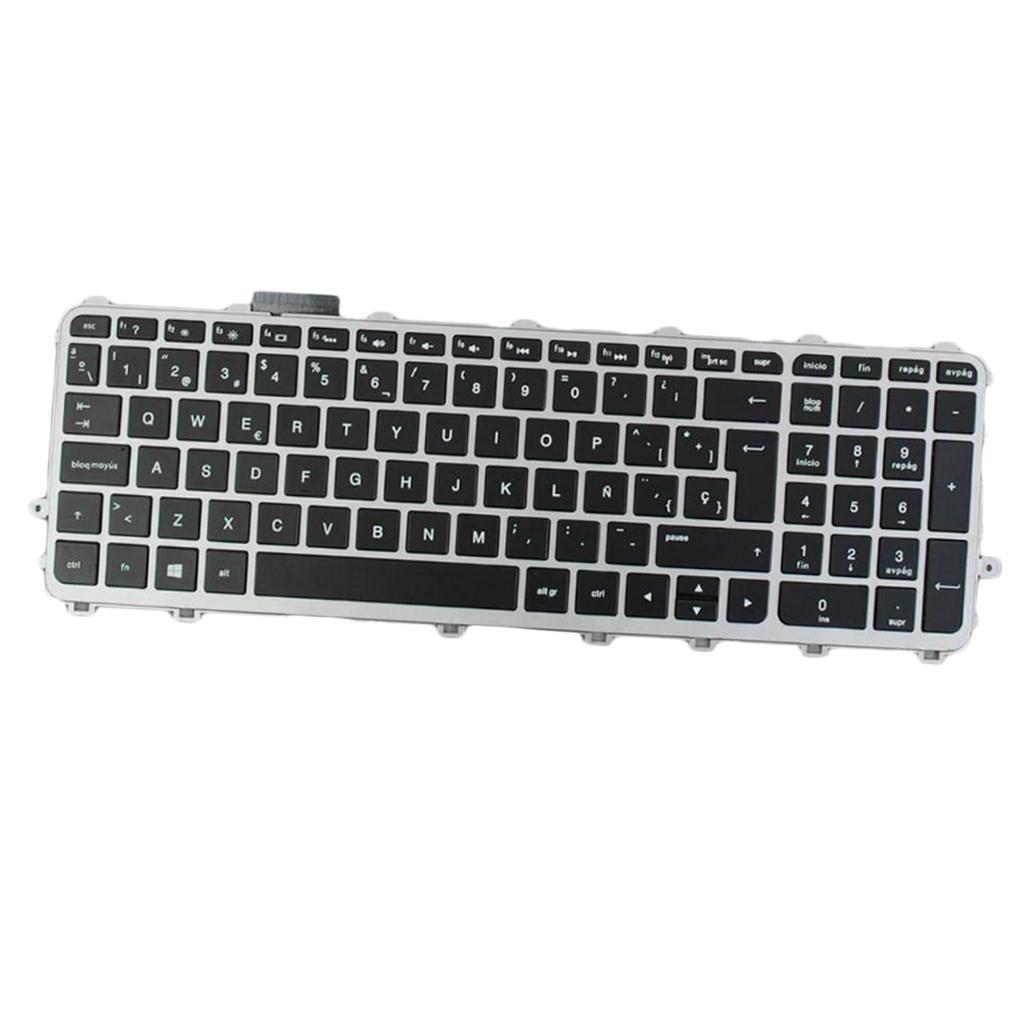 Notebook Keyboard Suit for ENVY 15-j w/ Silver Frame Laptop SP Layout Black