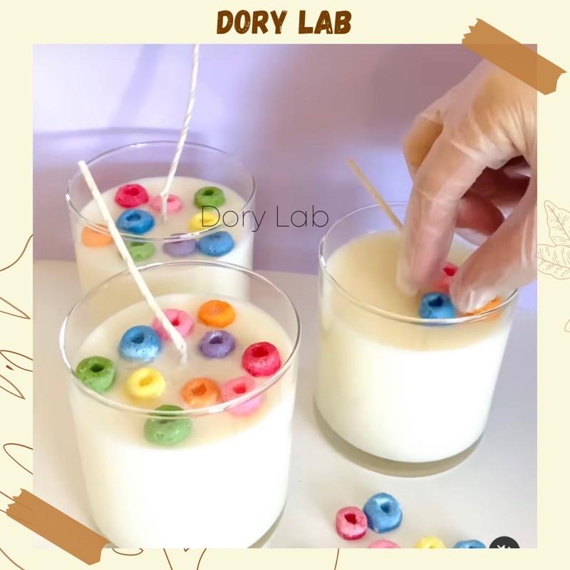 Nến Thơm Ly Kẹo Ngũ Sắc Sáp Đậu Nành Thiên Nhiên - Dory Lab