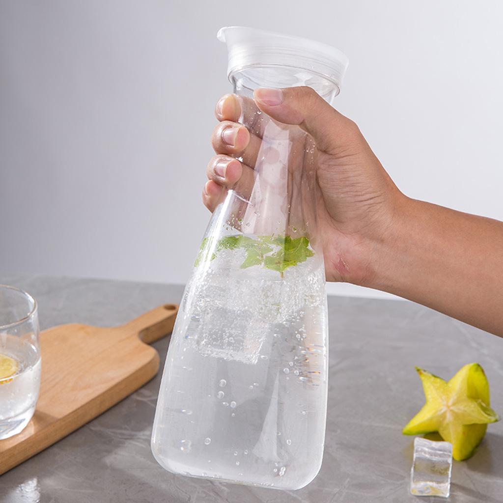 4X Water Pitcher Jug Handle Non-Drip Serving Carafe Fruit jug 1000ml