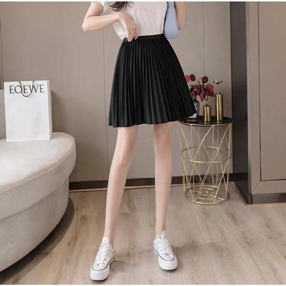 Chân váy dập ly siêu đẹp - có may quần váy