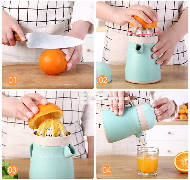 Bình Vắt Bước Cam Làm Từ Lúa Mạch - Bộ Vắt Nước Cam