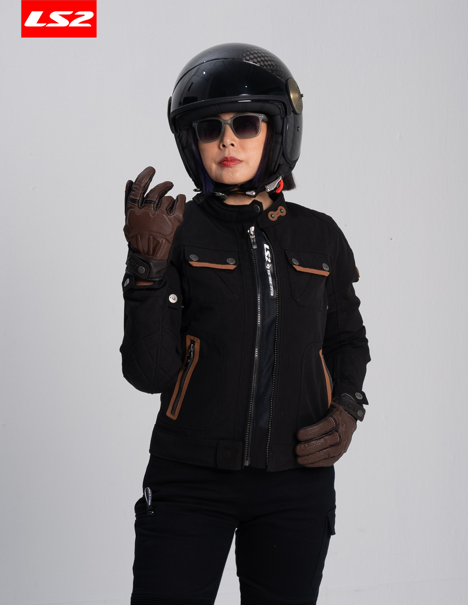 Áo Thời Trang Bảo Hộ Lái Moto, Xe Máy LS2 Bullet Lady