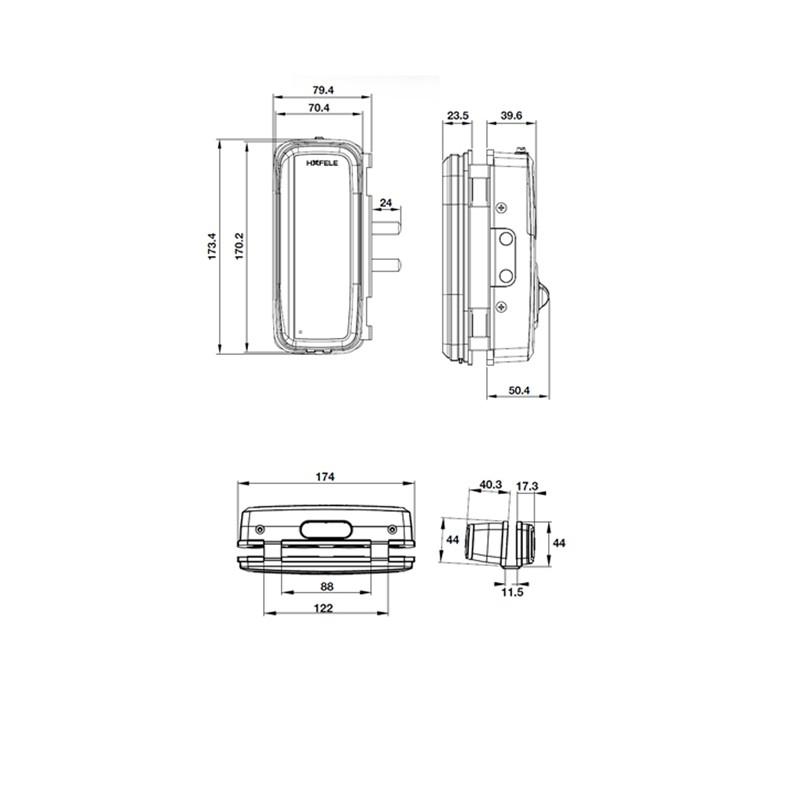 Khóa điện tử ER4400-TC -Hàng chính hãng (912.05.700)