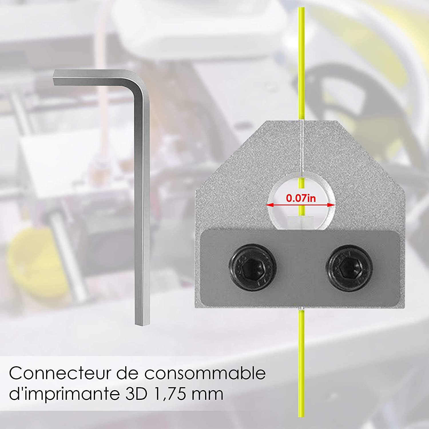 Đầu nối dây tóc của bộ phận máy in 3D 1,75mm ABS TPU cảm biến dây tóc cho Ender 3Pro ANET SKR 3D Máy in Khối nhôm