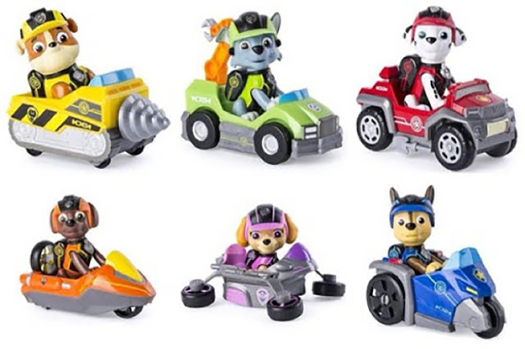 Bộ đồ chơi xe bánh đà hoạt hình chó cứu hộ paw patrol