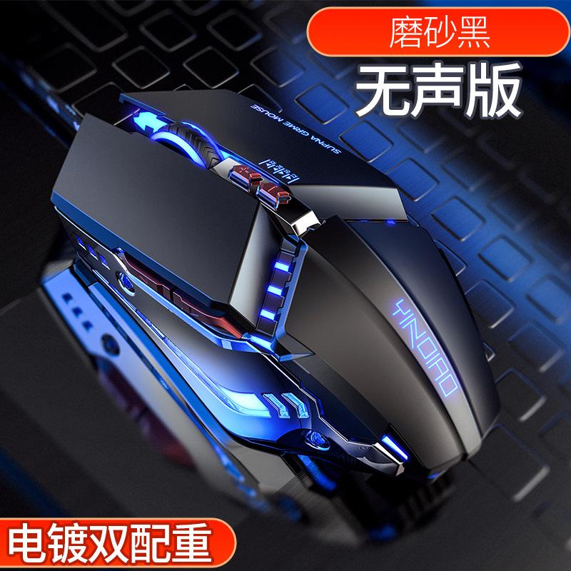 Xq Thể Thao Điện Tử Máy Móc Dành Chuột Im Lặng Tắt Tiếng Chuột Chơi Game Có Dây Máy Tính Hoạt Động Công Thái Học Máy Tính