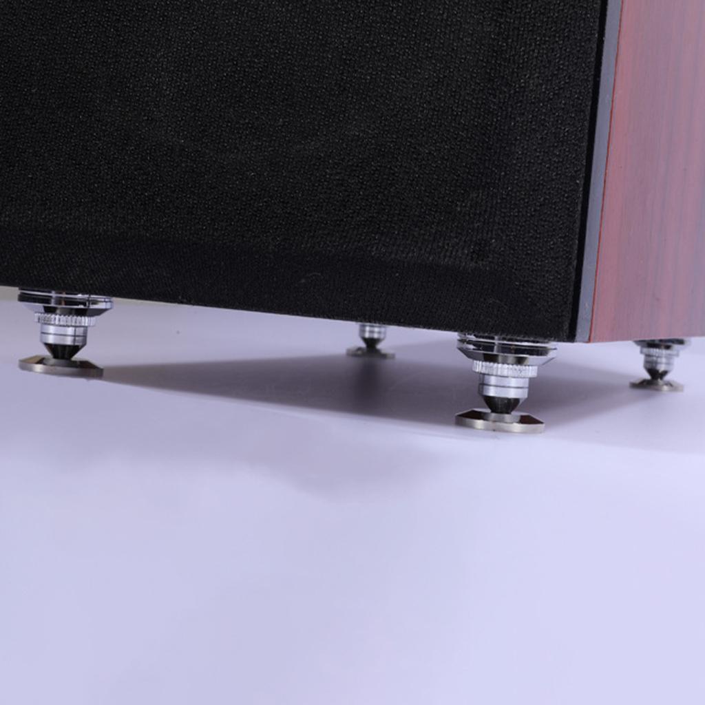 16x Universal Speaker Spikes Pads Mats for HiFi Amplifier CD DVD Player Gold