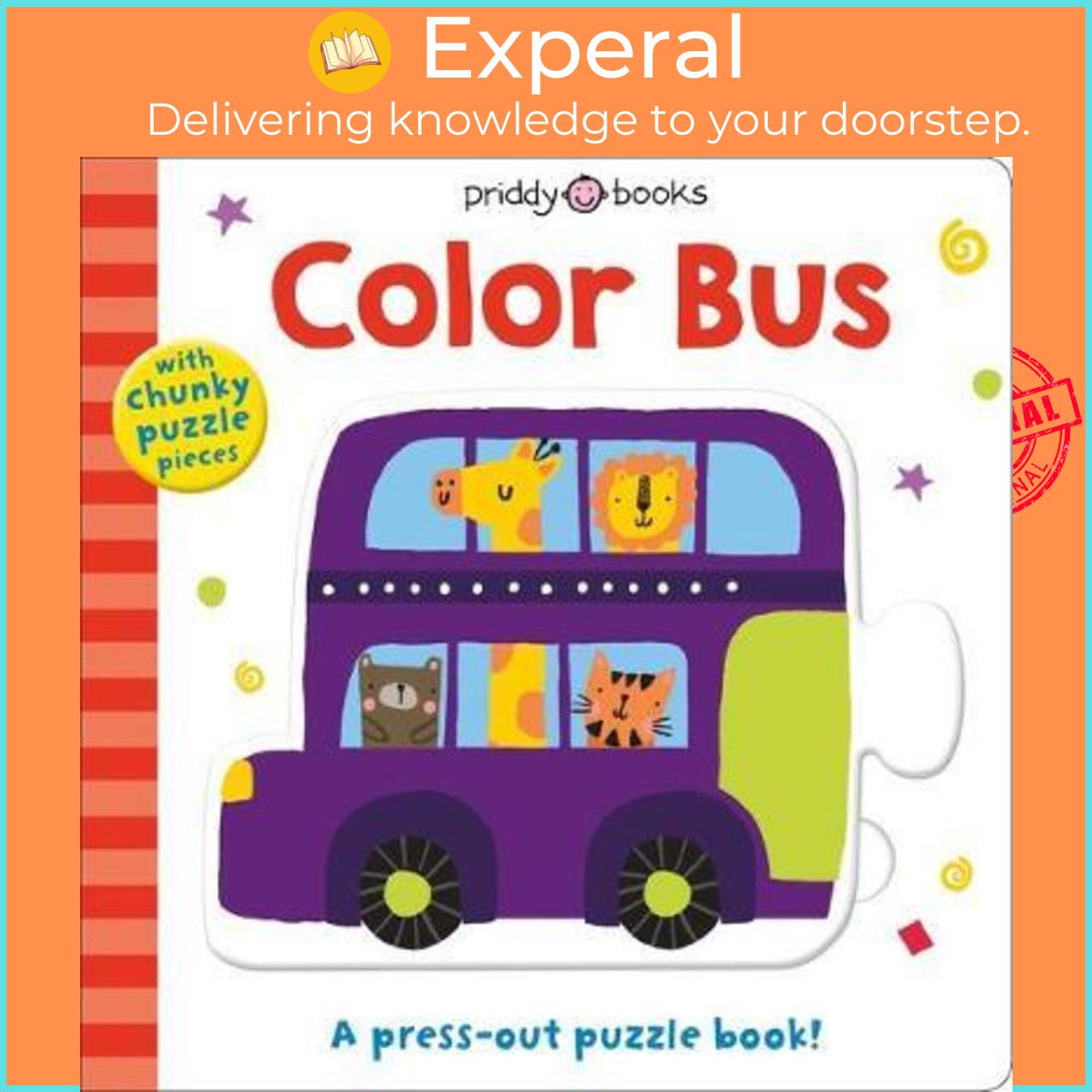 Sách - Puzzle and Play: Color Bus : A Press-Out Puzzle Book! by Roger Priddy