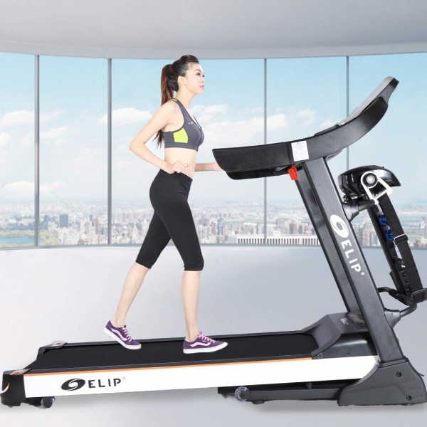 Máy Chạy Bộ Điện Đa Năng ELIP Tabata công suất 3.0HP, Nâng dốc tự động, Bảo hành chính hãng