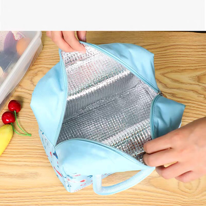 Túi giữ nhiệt đựng cơm chống thấm lót bạc tiện dụng - TGN